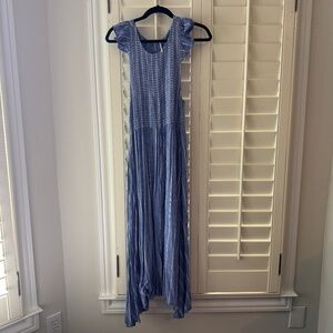 Free People blue midi sundress